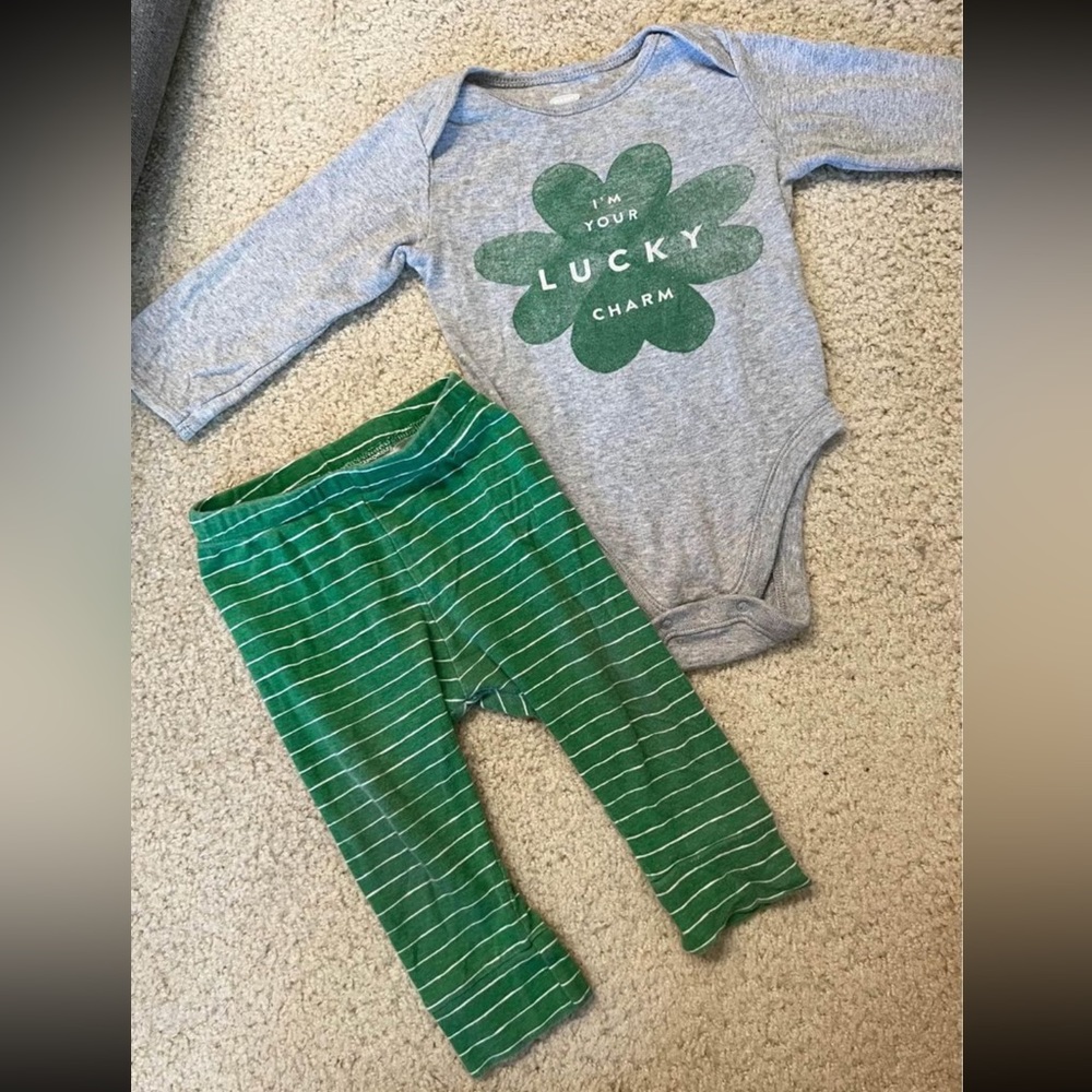 “I’m Your Lucky Charm” St.Patricks Day Outfit (6-12m)